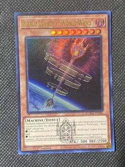 YuGiOh! - World Legacy - "World Wand BLMM-EN086 Emblazoned Ultra Rare 1st Ed NM - Image 1