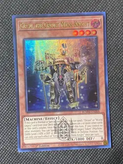YuGiOh! - Girsu, the Orcust Mekk-Knight BLMM-EN088 Emblazoned Ultra 1st Ed NM - Image 1
