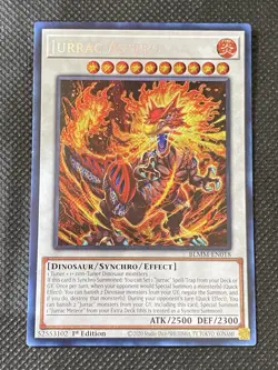 YuGiOh! - Jurrac Astero BLMM-EN018 Secret Rare 1st Edition Near Mint - Image 1