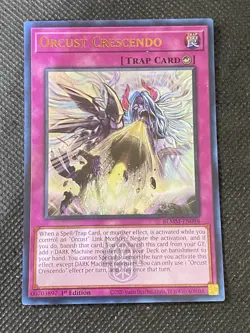 YuGiOh! Orcust Crescendo BLMM-EN098 Emblazoned Ultra Rare 1st Edition Near Mint - Image 1