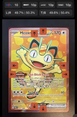 NM English Pokemon Perfect Order Meowth Ex Full Art (107/088). - Image 3