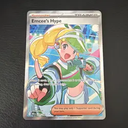 Emcee's Hype 220/182 SV10: Destined Rivals Pokemon TCG Ultra Rare NM - Image 1