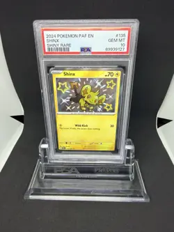 2024 Pokemon PAF EN Shinx Shiny Rare #135 PSA 10 - Image 1