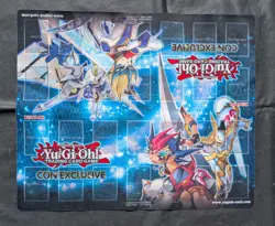 Highly Collectible YUGIOH Yuma and astral con exclusive official playmat 2013 - Image 1