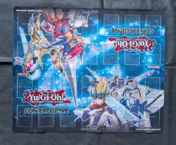 Highly Collectible YUGIOH Yuma and astral con exclusive official playmat 2013 - Image 2