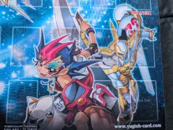 Highly Collectible YUGIOH Yuma and astral con exclusive official playmat 2013 - Image 3