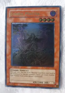 Yugioh 1x Zombie Master TAEV-EN039 1st Edition Ultimate Rare Near Mint - Image 2