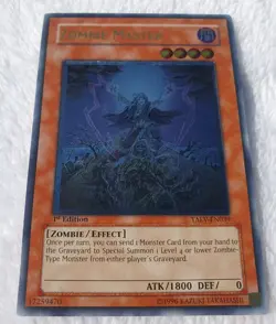 Yugioh 1x Zombie Master TAEV-EN039 1st Edition Ultimate Rare Near Mint - Image 3