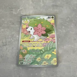 Pokemon TCG Shaymin Card 185/182 Destined Rivals Illustration Rare NM Condition - Image 1