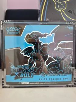 Black Bolt Pokemon Centre ETB Will Be Shipped In Acrylic Case. - Image 1