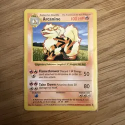Arcanine - 23/102 - Uncommon - Base Set - Pokemon Card - LP - Image 1
