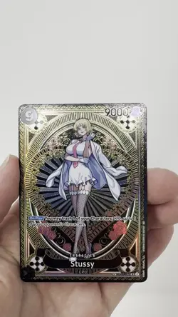 One Piece Card TCG Stussy OP07-085 (SP) English Near Mint - Image 2