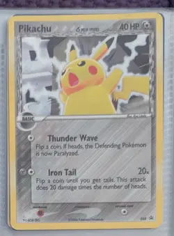 Holo Pikachu Black Star Promo Card Delta Species 035 - Image 1