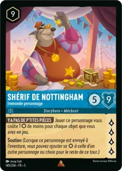 Lorcana - Sheriff of Nottingham - Foul Character - MINT/NMINT - FR - FOIL - Image 1