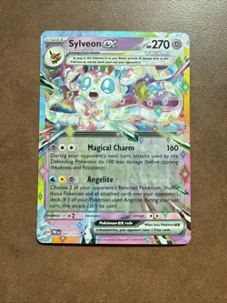 Pokemon TCG Sylveon EX Prismatic Evolutions Double Rare Holo Card 41/131 NM/Mint - Image 1