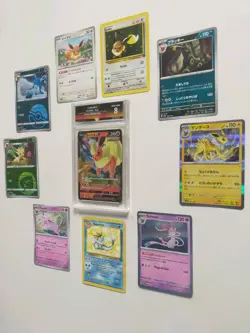 Complete Eeveelution Pokemon Bundle Flareon V Slab Umbreon Jolteon Vintage Card - Image 5