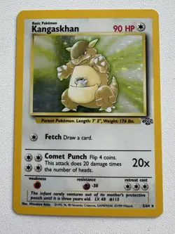 Kangaskhan 5/64 Holo Jungle 1999 WOTC Pokemon Card - Image 1
