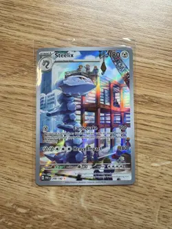 Pokemon TCG Steelix Paradox Rift Holo Card 208/182 Illustration Rare - Image 1