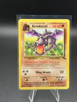 Pokemon TCG Aerodactyl 16/62 Fossil Rare Non-Holo Card WOTC 1999 LP - Image 1