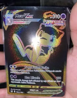 Mew VMAX Secret Rare Fusion Strike TG30/TG30 Pokemon TCG Holo Card - Image 3