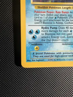 Pokemon Blastoise 2/102 Base Set Heavy Play Unlimited Holo Rare Card - Image 5