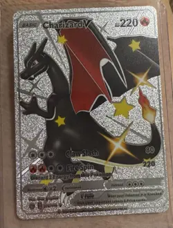 Charizard V silver Foil Fan Art Collectors Card 079/073 - Image 1