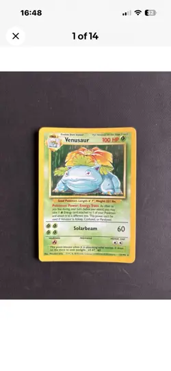 Pokemon TCG Venusaur & Hypno 2 Card Holo Bundle Base Set Fossil Private Listing - Image 1
