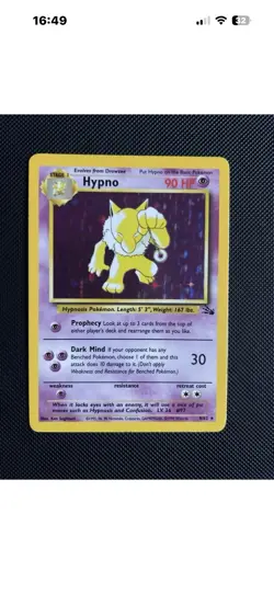 Pokemon TCG Venusaur & Hypno 2 Card Holo Bundle Base Set Fossil Private Listing - Image 3