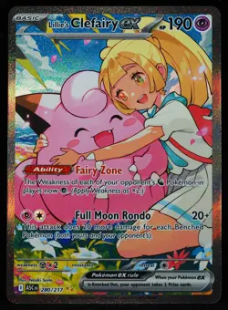 Lillie's Clefairy ex #280/217 Ascended Heroes NM/M Pokemon Card - Image 1
