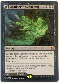 MTG Agadeem's Awakening Agadeem, the Undercrypt Zendikar Rising 090, Pack Fresh - Image 1