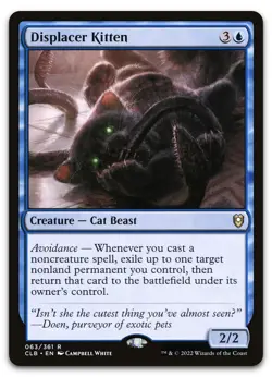 Displacer Kitten #63 (NM) Baldur's Gate CLB Magic MTG - Image 1