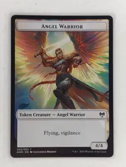 Angel Warrior Token - Kaldheim (KHM) MTG Magic the Gathering - NM+ - Image 1