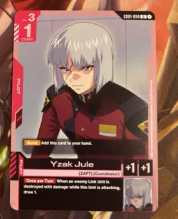 Gundam Card Game Yzak Jule GD01-094 U Newtype Rising - Image 1