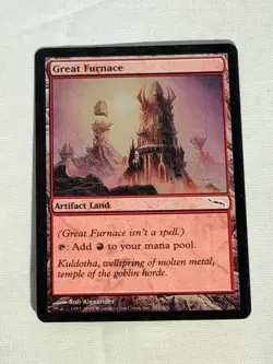MTG FOIL Great Furnace Mirrodin Magic the Gathering - Image 1