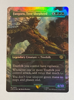 MTG LTR Lord of the Rings Tales Borderless Foil Fangorn, Tree Shepherd - Rare - Image 1