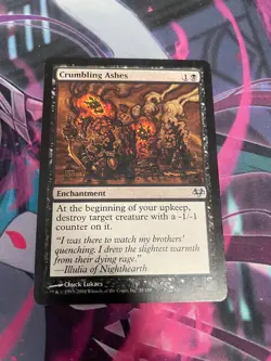 MTG - CRUMBLING ASHES - LP - UNCOMMON - EVENTIDE - Image 1