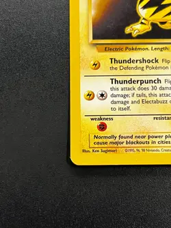 Electabuzz 24/130 - Base Set 2 Rare Vintage WOTC Pokemon TCG Card LP - Image 2