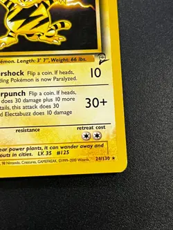 Electabuzz 24/130 - Base Set 2 Rare Vintage WOTC Pokemon TCG Card LP - Image 3