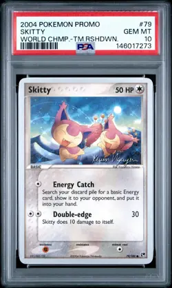 2004 POKEMON WORLD CHAMPIONSHIPS PROMO TEAM RUSHDOWN SKITTY 79 PSA 10 ⭐POP 2⭐ - Image 1