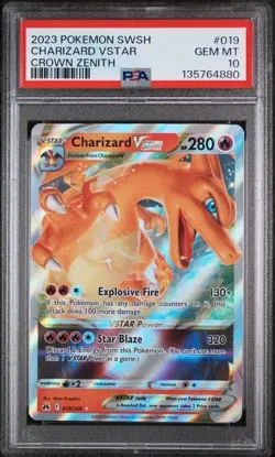 Charizard Vstar 019/159 Sword Shield Crown Zenith Pokemon PSA 10 - Image 1
