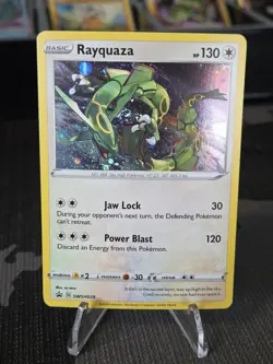 BODY 🔥 SWIRL 🌀 Rayquaza SWSH029 Cosmos Holo Rare Crown Zenith Pokemon - Image 1