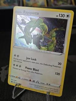 BODY 🔥 SWIRL 🌀 Rayquaza SWSH029 Cosmos Holo Rare Crown Zenith Pokemon - Image 3