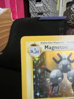 Pokemon Magneton Base Set Holo Rare 009/102 1999 60 HP English - Image 2