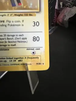 Pokemon Magneton Base Set Holo Rare 009/102 1999 60 HP English - Image 4