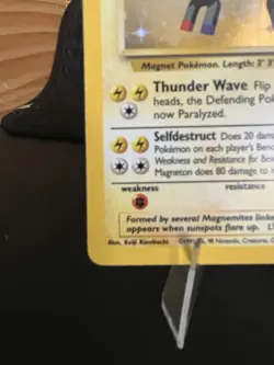 Pokemon Magneton Base Set Holo Rare 009/102 1999 60 HP English - Image 5