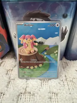 Pokemon Audino Basic Holo Sv: Black Bolt 151/086 100 HP 30 Attack - Image 1