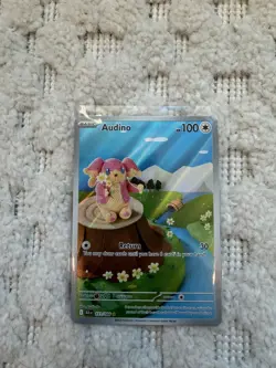 Pokemon Audino Basic Holo Sv: Black Bolt 151/086 100 HP 30 Attack - Image 2