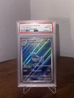 PSA 10 GEM MINT Pokemon Wartortle Scarlet & Violet 151 Illustration Rare 171/165 - Image 1