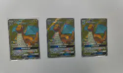 Pokemon TCG S- Chinese Sun&Moon CSM2aC-176 SR Dragonite GX Set of 3 - Image 1
