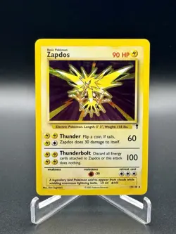 Pokemon TCG Zapdos 19/110 Legendary Collection Holo Rare LP/NM Vintage WOTC - Image 1